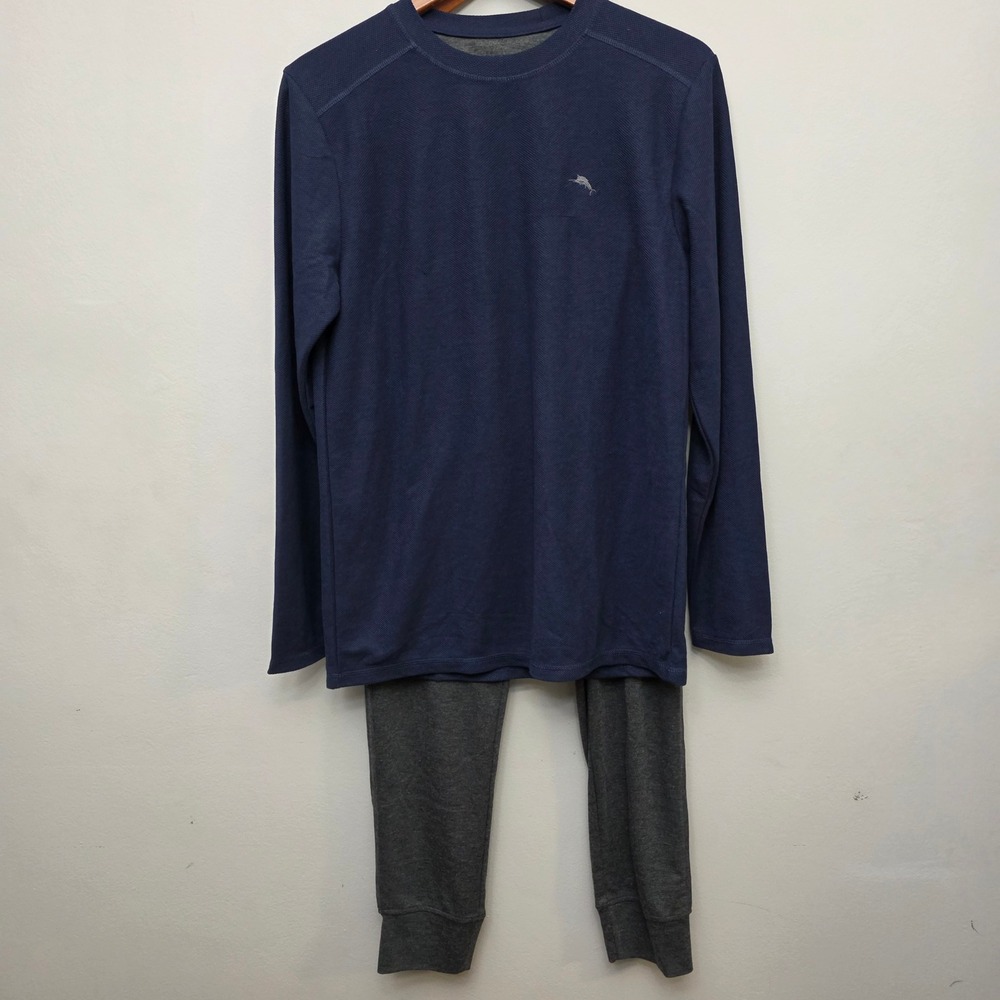 Tommy Bahama Mens‎ Pajama Set Size S Sleepwear Loungewear Long Sleeve Top Pants